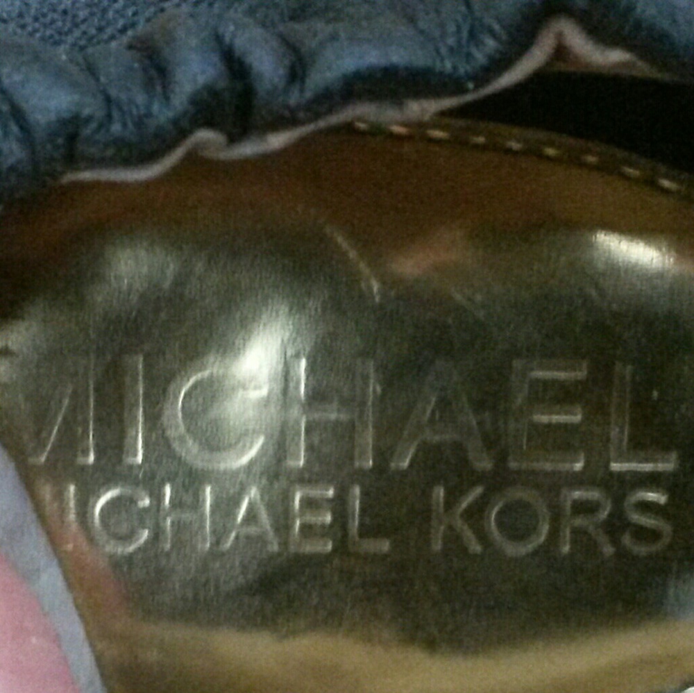 Michael Kors Melody Leather Ballet Flats Sz 7 - Picture 6 of 8